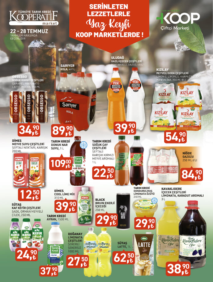 Tarım Kredi Kooperatif Market 22 Temmuz Kataloğu