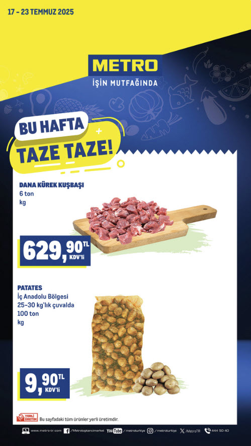 Metro Market 17 Temmuz 2025 Kataloğu Aktüel Ürünlerinde Neler Var?