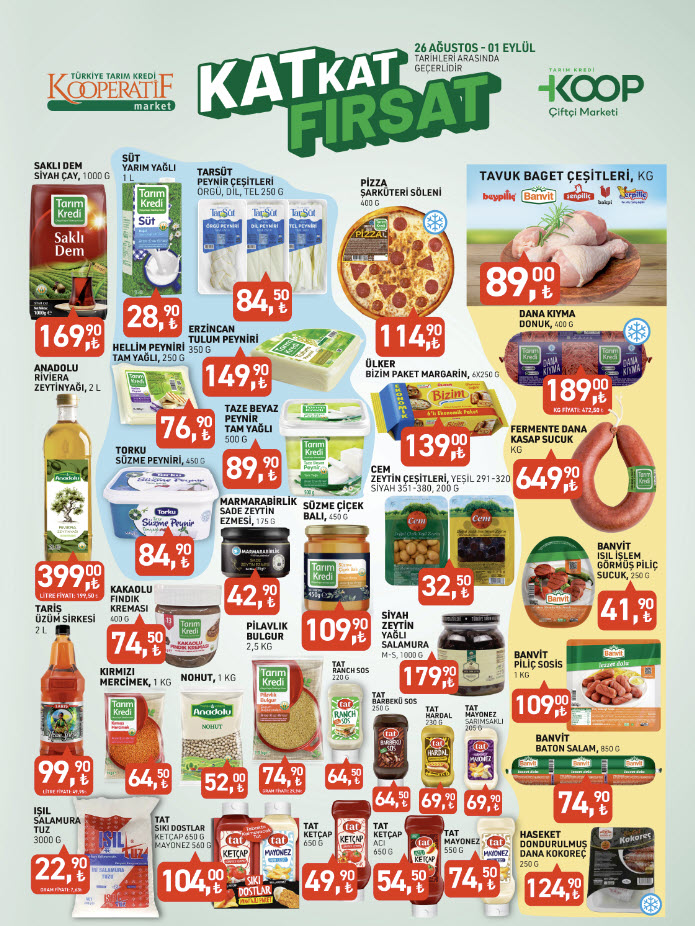 Tarım Kredi Kooperatif Market 26 Ağustos Kataloğu