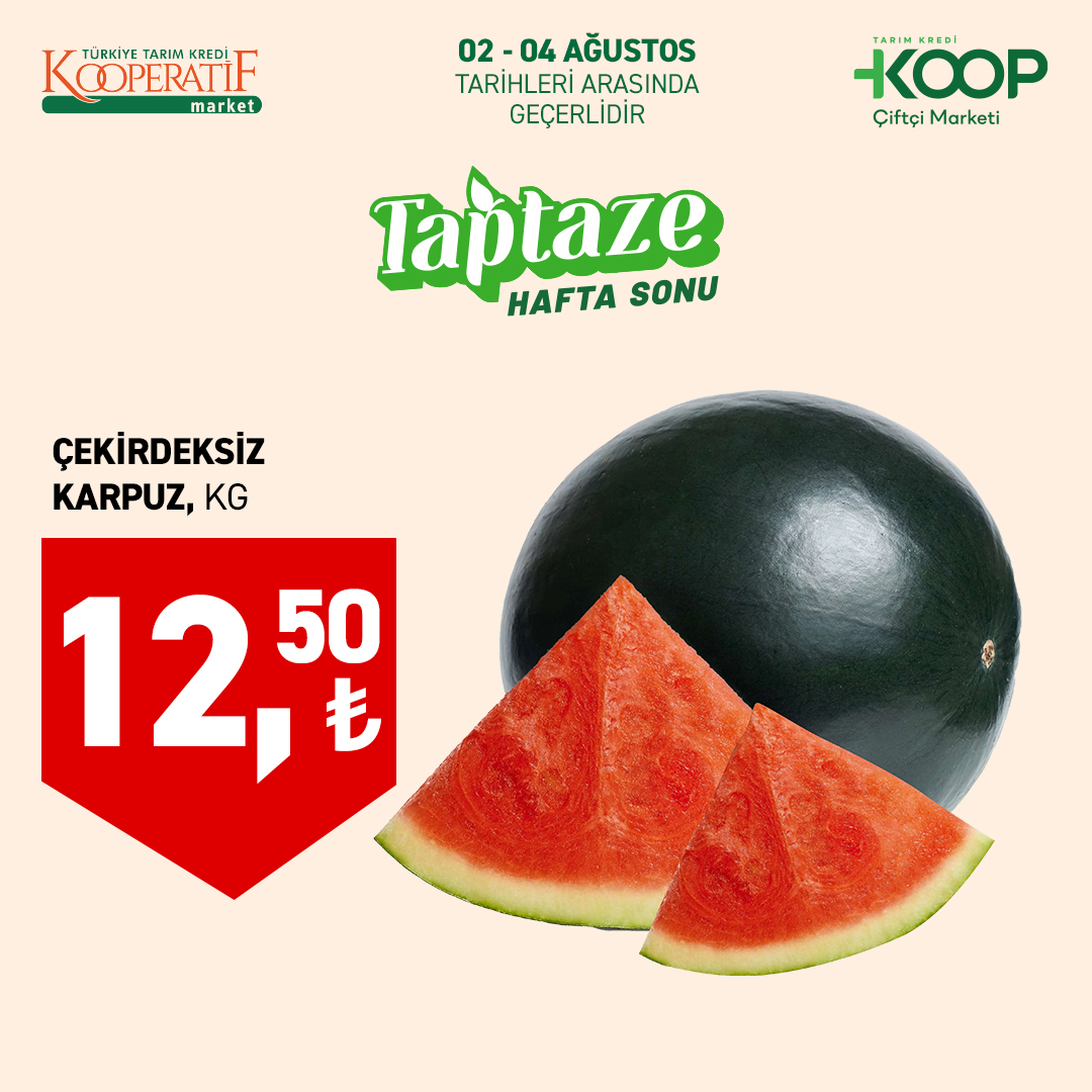 Tarım Kredi Kooperatif Market 2 Ağustos 2025 Kataloğu