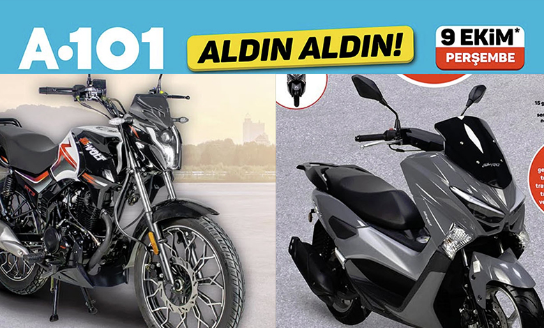 A101 9 Ekim 2025 Aldın Aldın Kampanyası: Revolt Benzinli Motosikletlerde Büyük Fırsat